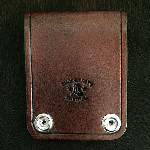 Cowboy leather badge holder great for SASS Single Action Shooters Society