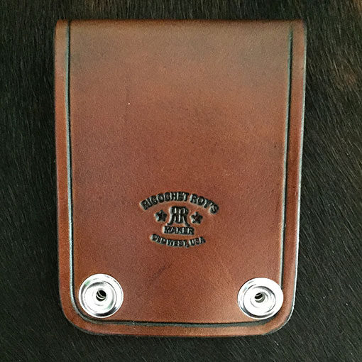 Cowboy leather badge holder great for SASS Single Action Shooters Society