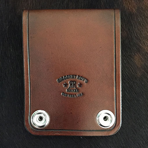 Cowboy leather badge holder great for SASS Single Action Shooters Society