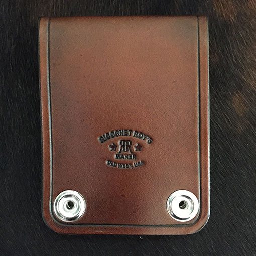 Badge Holder - Medium Brown - Ricochet Roy's Old West