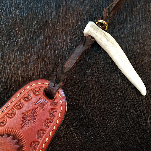 Cowboy leather loading strip great for SASS Single Action Shooters Society