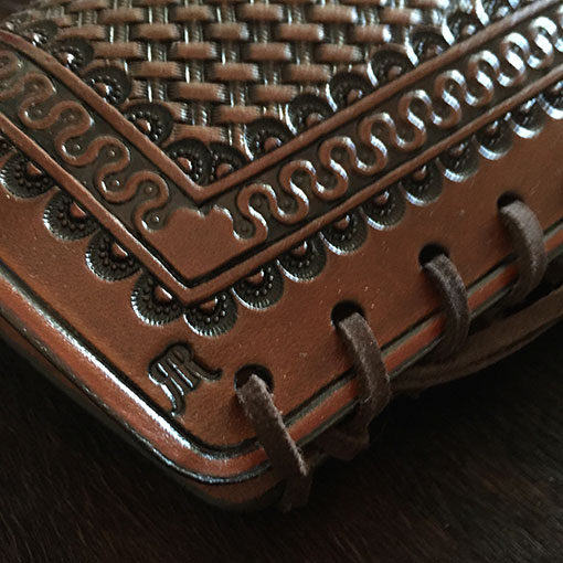 Cowboy leather stock cover