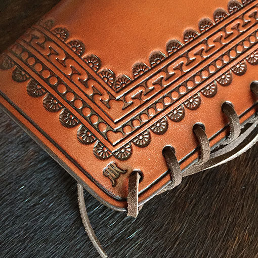 Cowboy leather stock cover